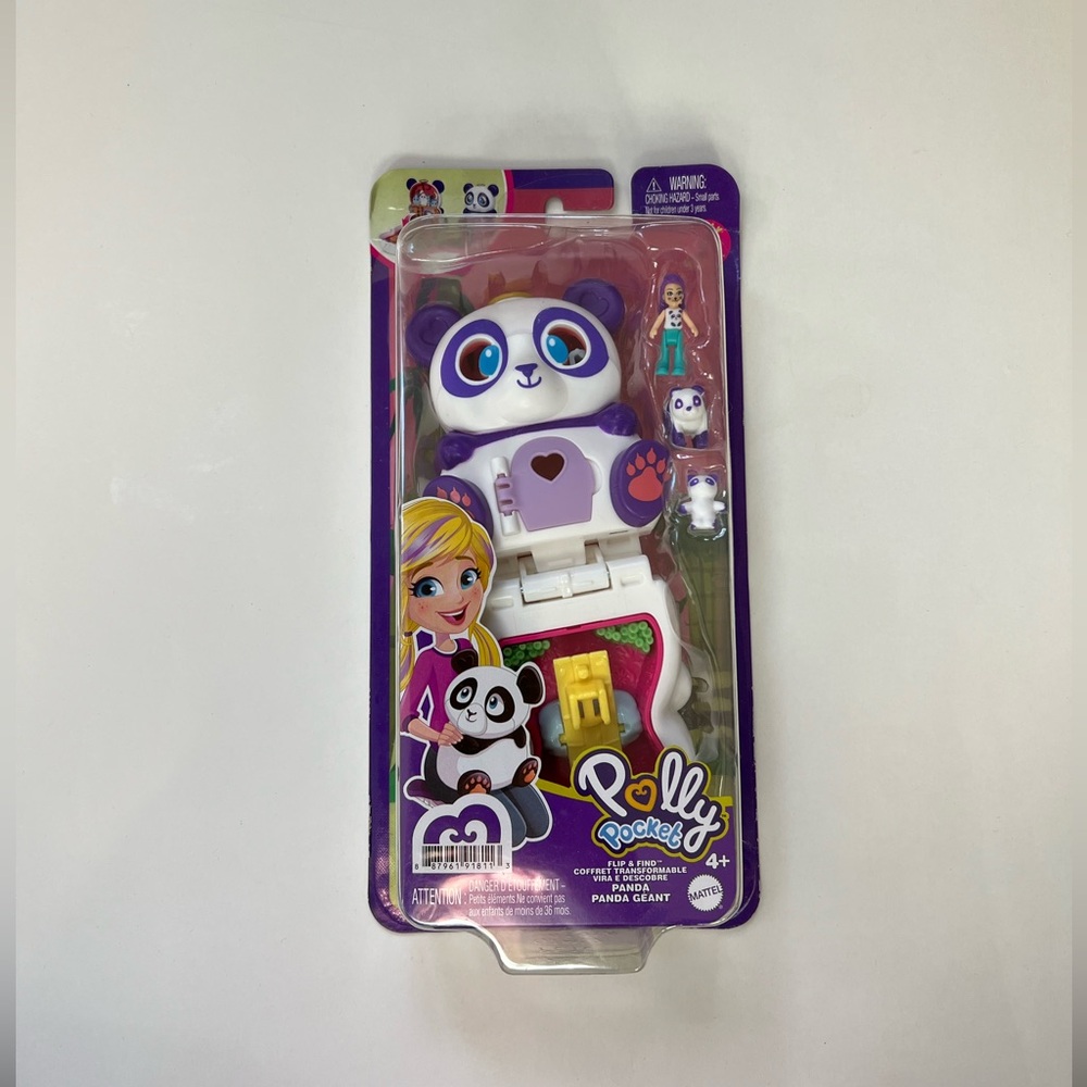Polly Pocket Panda Compact - White and Purple